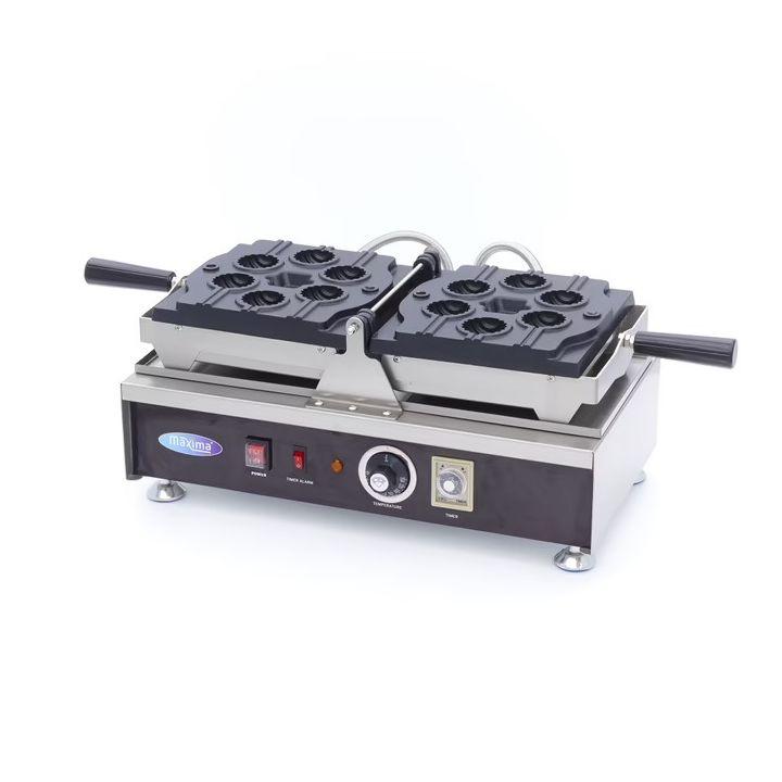 Gaufrier professionnel 6 cake pops - rotatif - inox - thermostat réglable_0