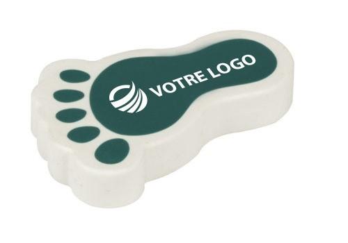 Gomme publicitaire en forme de pied - disponible en blanc_0