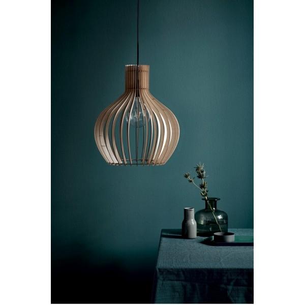 GROA 40 SUSPENSION BOIS NATURE MARRON E27 - NORDLUX 45693014