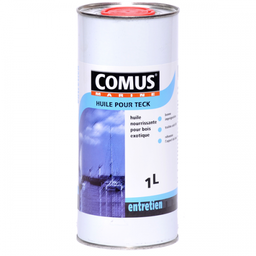 HUILE POUR TECK - IMPRÉGNATION BOIS EXOTIQUES - TRANSLUCIDE AMBRÉ - 1 L COMUS