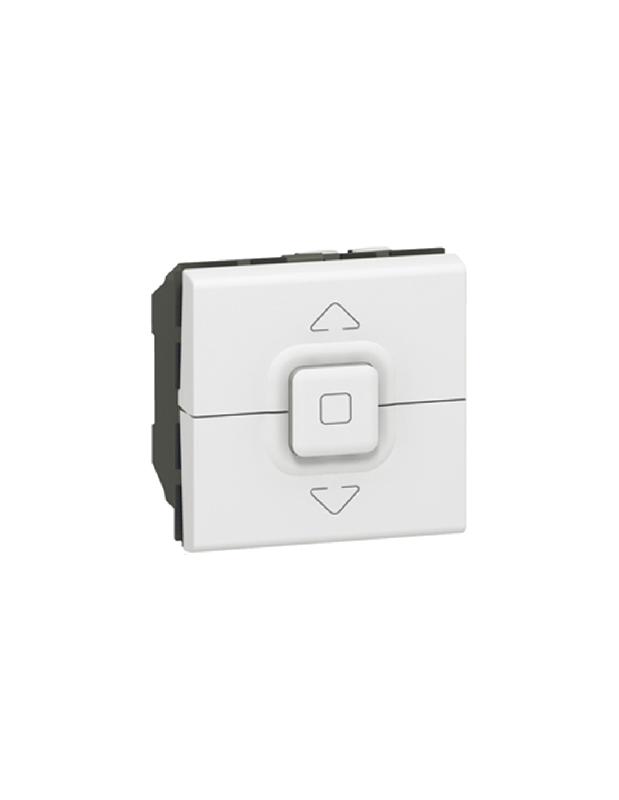 INTERRUPTEUR DE VOLETS ROULANTS 500W MAXIMUM MOSAIC 2 MODULES BLANC - LEGRAND - 077026
