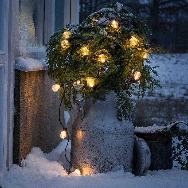KONSTSMIDE CHRISTMAS GUIRLANDE BIERGARTEN 20 GOUTTES TRANSPARENT AMBRE