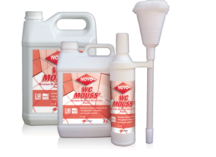 Novo wc mouss' detartrant desinfectant desodorisant cuvettes des wc ph:  1 flacon de 1l_0