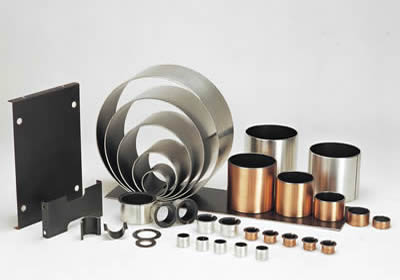 Palier métal-polymère - structure en PTFE, bronze et acier, résistant à la corrosion et adapté pour fonctionnement à sec_0