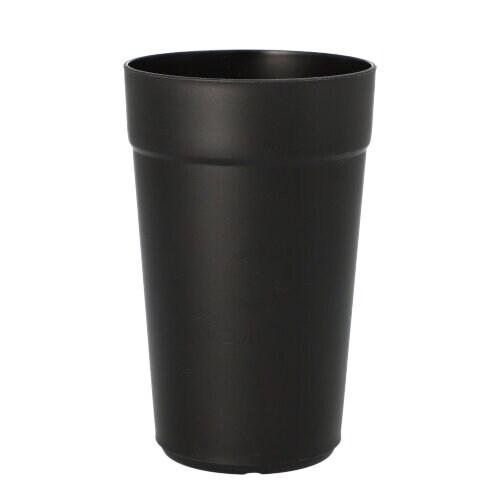 PAPSTAR Gobelet réutilisable Circulware, PP, 0,4 L, noir - lot de 16 - noir 39241000_0