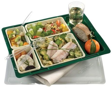 PLATEAU REPAS COMPLET SOLIA VISION VERT (VENDU PAR 100)