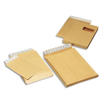 POCHETTES KRAFT ARME GPV - 3 SOUFFLETS 3 CM - 130 G - 340 X 465 MM -  BOITE DE 250 POCHETTES