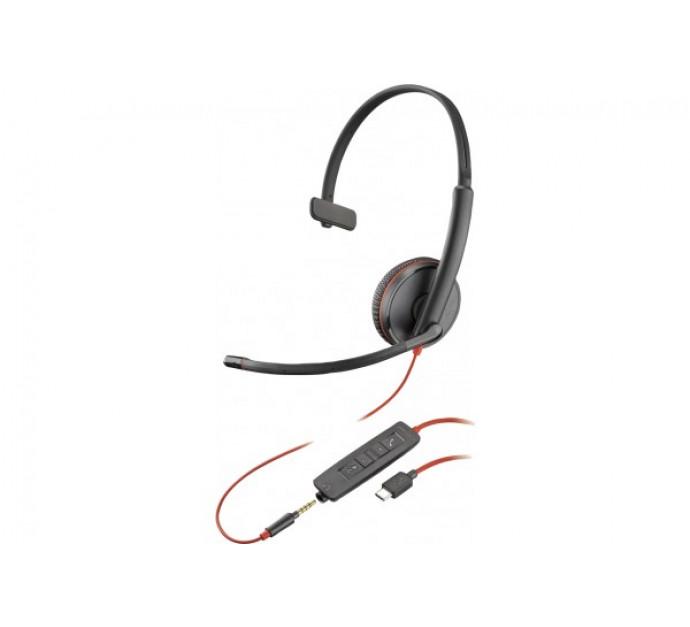 Poly Blackwire C3215 Bulk - Casque USB-C + Jack 3.5mm - 1 écouteur - Réf. 463235_0
