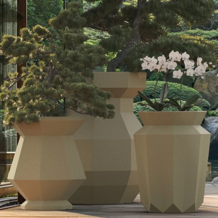 Pot de plantes origami yuri 47,5x47,5x60 cm VONDOM_0