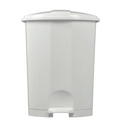 Rossignol - Poubelle à pédale 50L PRIMA - blanc plastique polypropylène 91155_0
