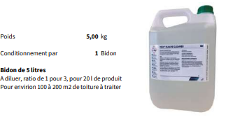 Produit anti-mousse pour toiture - Bidon de 5L - ROOF CLEANER 899995_0