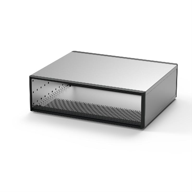 SCHROFF RatiopacPRO - Coffret de bureau, blindage rétractable, face avant, 3U, 84HP, 495mm_0