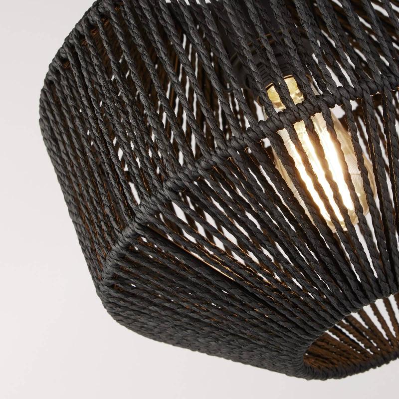 SEARCHLIGHT SUSPENSION WICKER, À 1 LAMPE