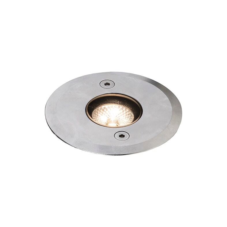 Spot Led Encastrable Switch Uplight En Acier Inoxydable Aisi316 - 3W 3000K 40° Ip68 Ik07 Pour Extérieur - Rossini Illuminazione - argenté SWT001_0