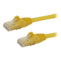 STARTECH.COM CÂBLE RÉSEAU CAT6 GIGABIT UTP SANS CROCHET DE 2M - CORDON ETHERNET RJ45 ANTI-ACCROC - CÂBLE PATCH MÂLE / MÂLE - JAUNE - CORDON DE RACCORDEMENT - 2 M - JAUNE