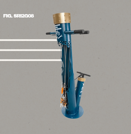 Station de réparation vélo au design rétro, style OLD TOWN - HERITAGE - SRI2G08_0