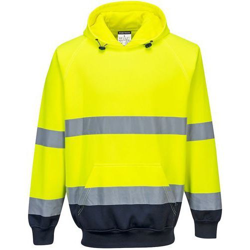 SWEATSHIRT HAUTE-VISIBILITÉ À CAPUCHE B316 JAUNE L - PORTWEST