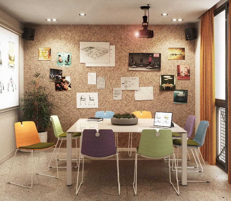 Table de réunion en verre Star - Mobel Linea - Blanc 9010, Blanc_0