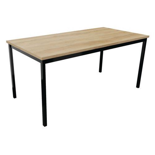 TABLE DE RÉUNION TREFF 160 X 80 CHÊNE VIEILLI/ NOIR