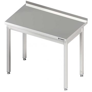 Table de travail inox adossée sans étagère 1100x700x900 à monter - 930017110_0