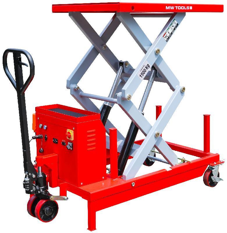 Table élévatrice électrique mobile 1.5T H 1540 mm 1050x800 mm MW Tools WTE1500_0