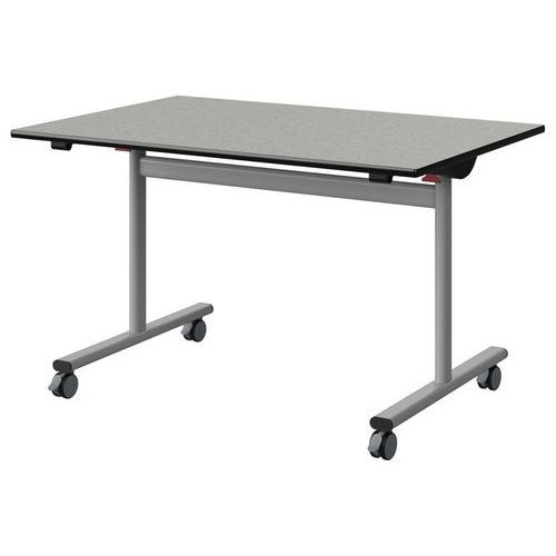 TABLE MALIBU RAB 120X80 T5 DL ST ISOS GRIS 1400/NO GRIS 9006
