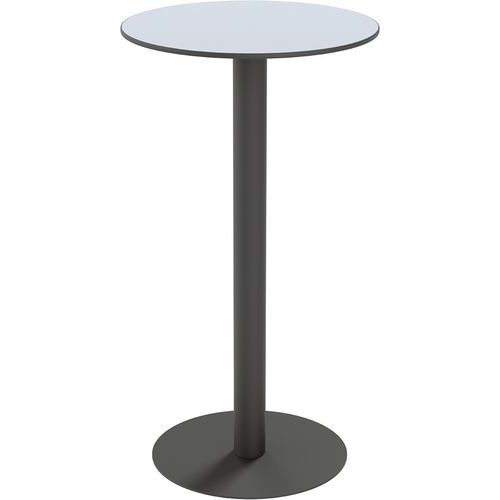 TABLE RESTAURATION MEZZO HAUTE RONDE Ø60CM - STRATIFIÉ BLANC - MEET BY PAPERFLOW