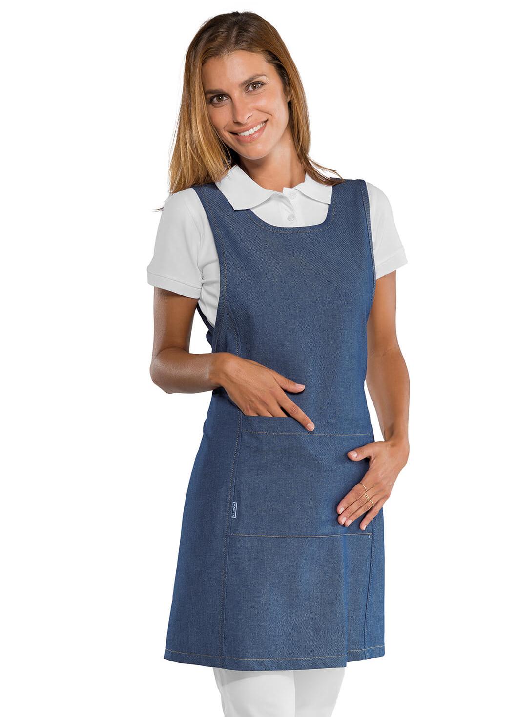 TABLIER DE TRAVAIL EN JEANS POUR FEMME