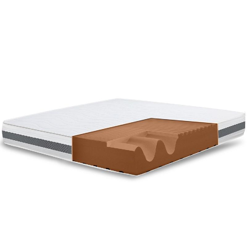 The White Stone Matelas Simple XL 120x205 Basic orthopédique | Hauteur 25 cm | Made in Italy - blanc textile BASICH25-120X205X25_0