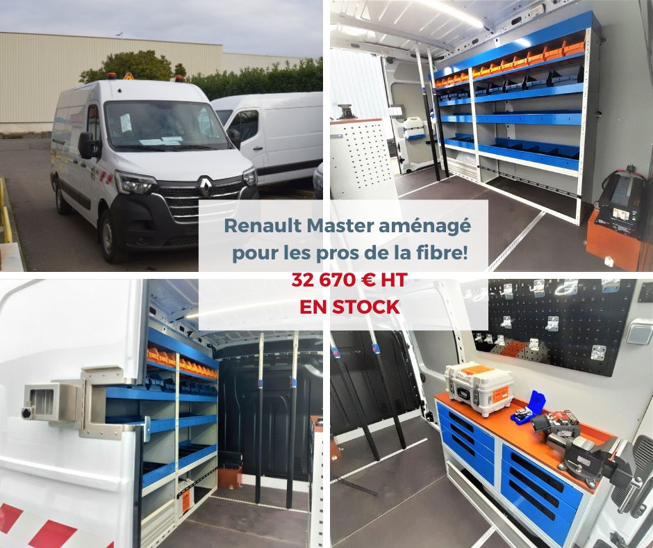 Véhicule utilitaire fourgon aménagé pour la fibre optique - pret a partir_0