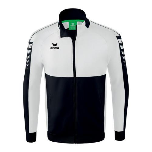 VESTE DE SURVÊTEMENT ENFANT - ERIMA - WORKER SIX WINGS NOIR/BLANC