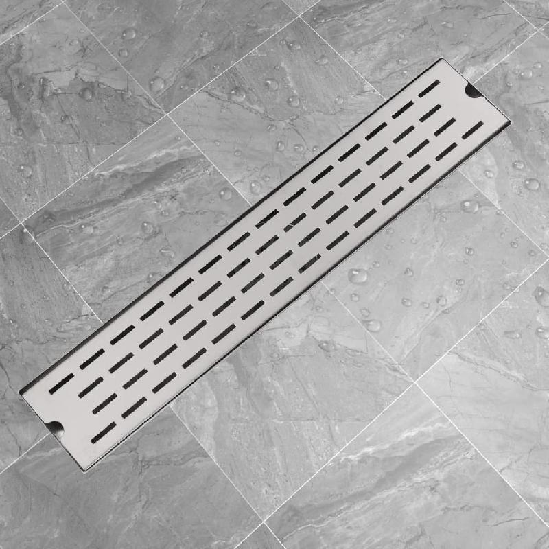 Vidaxl drain de douche linéaire 730 x 140 mm acier inoxydable 142178_0