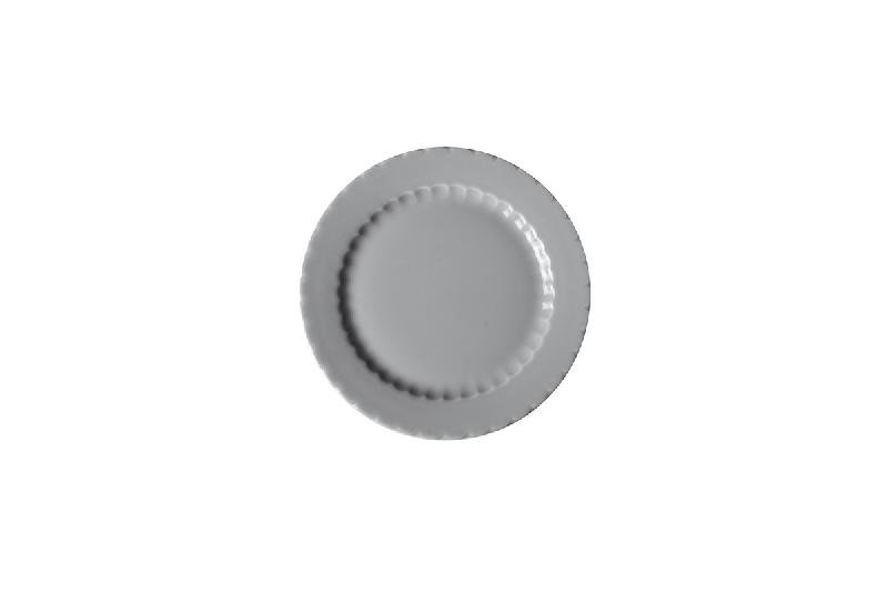 ASSIETTE PLATE ROND GRIS PORCELAINE Ø 17 CM ECLETIQUE PILLIVUYT