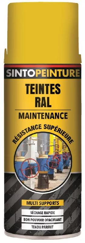 Aérosol jaune brillant RAL1021 400ml - Peinture antirouille de maintenance - SINTO - 920230 - 850478_0