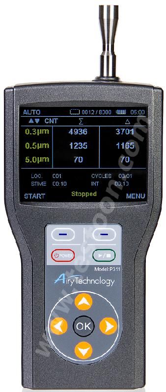 COMPTEUR DE PARTICULES PORTATIF 3 VOIES, 0.3-5UM, 4 000 000 PARTICULES/PIED3, IAQ - AITP311