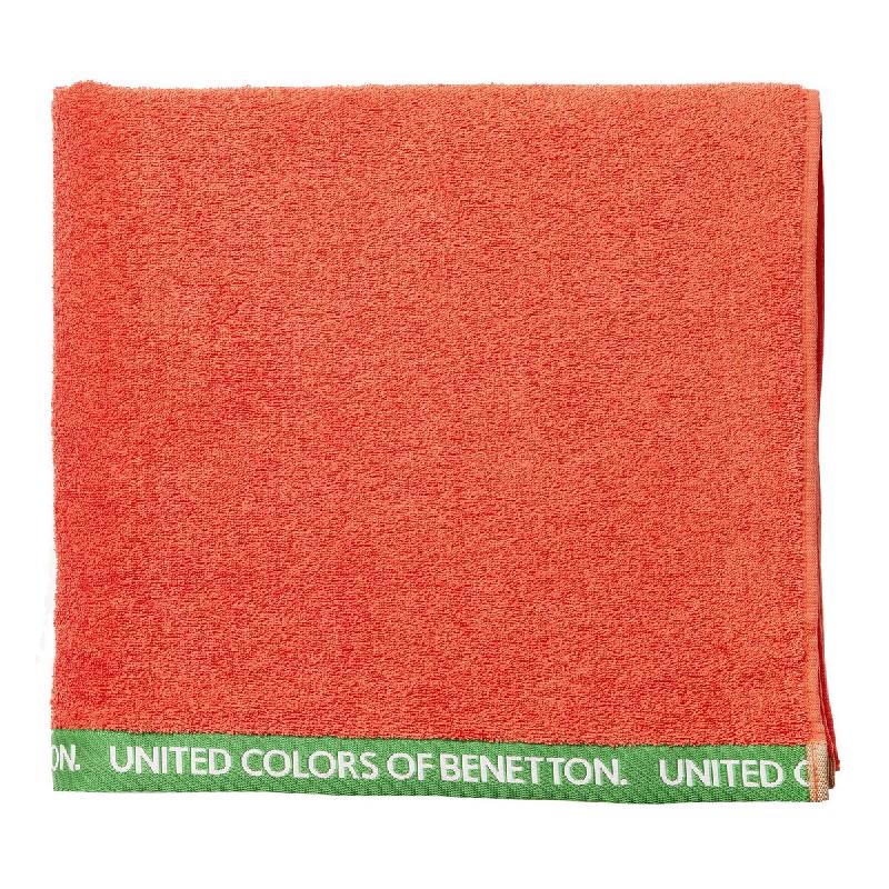Benetton - Serviette 90x160cm 100% Coton couleur Rouge - rouge BE700_0