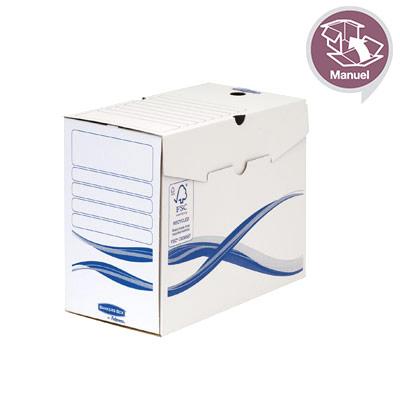 BOÎTE D'ARCHIVES BANKERS BOX® BASIC - FORMAT A4+ -DOS DE 15 CM - LOT DE 25