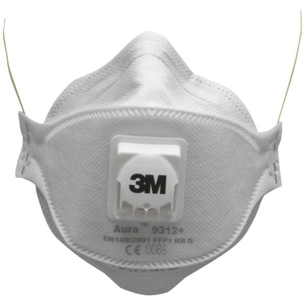 BOÎTE DE 10 MASQUES PLIABLES JETABLES SÉRIE AURA™ 9332+ FFP3 NR D AVEC SOUPAPE - 3M - 7100101249