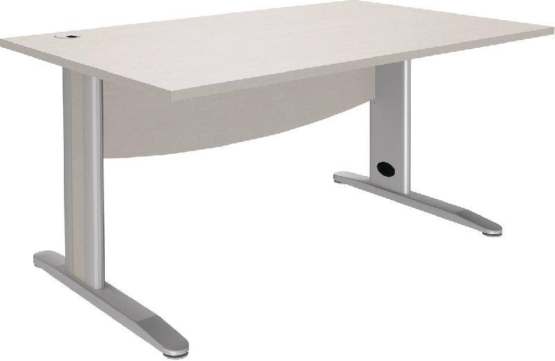 BUREAU DROIT QUATUOR PIEDS MÉTAL - MANUTAN