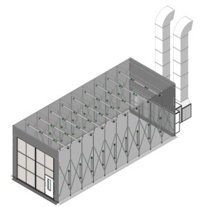 Cabine de peinture rétractable  poids lourd_0