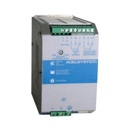 Chargeur de batterie ADELSystem 12V 10A - Référence CB1210A - Montage sur rail DIN - Protection et diagnostic intelligent_0