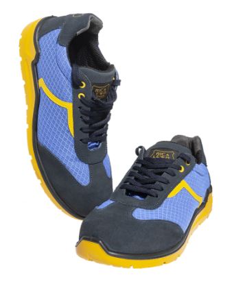 Chaussure de sécurité basse en cuir Nubuck et tissu STORM S1P - PPCB17-39 - Rica Lewis - Normes EN 20345:2011 - Embout composite et semelle anti-perforation textile_0