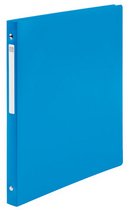 CLASSEUR 4 ANNEAUX PLASTIQUE DOS 2 CM BLEU - LOT DE 20