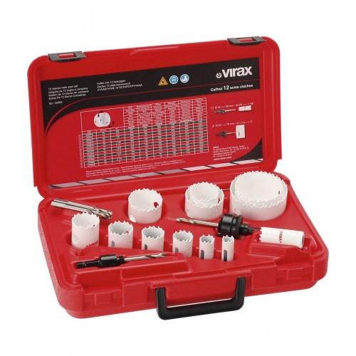 COFFRET DE 12 SCIES TRÉPANS BIMÉTAL 2209 16-76MM VIRAX