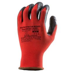 Coverguard - Gants manutention rouge gris EUROLITE 13L850 (Pack de 10) Rouge / Gris Taille 7 - 5450564021648_0