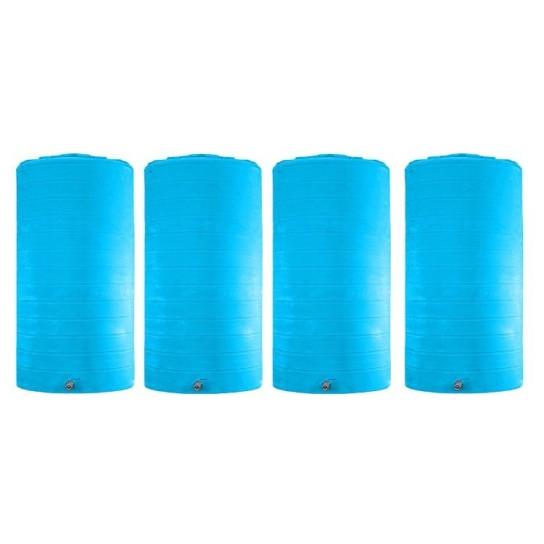 Cuve eau de pluie 100 000 litres - AQUA - Citerne à eau aérienne avec vanne femelle PVC DN50 et trou d'homme Ø 462_0