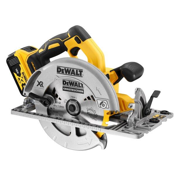 DCS572NT-XJ - Scie circulaire XR 18V Brushless Dewalt - Inclinaison de la lame jusqu'à 57° - Compatible rail de guidage_0