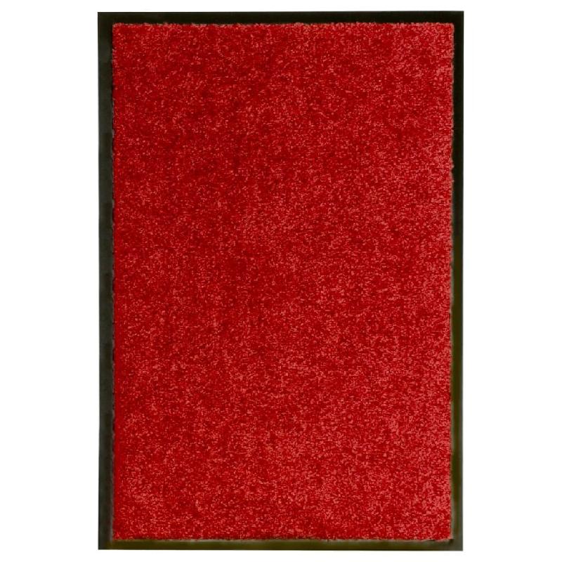 Décoshop26 - Paillasson lavable Rouge 40x60 cm DEC023183 - rouge 3001217169600_0