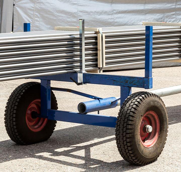 Diviseur pour chariots grande longueur - KM125-AV - Accessoire en acier avec peinture époxy bleu_0