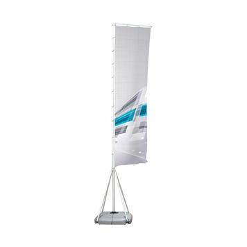 Drapeau avec impression numérique - KBC plein air pour mât extérieur - 1100 mm x 4000 mm - 110 g/m²_0
